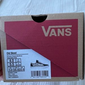 Checkered old skool vans